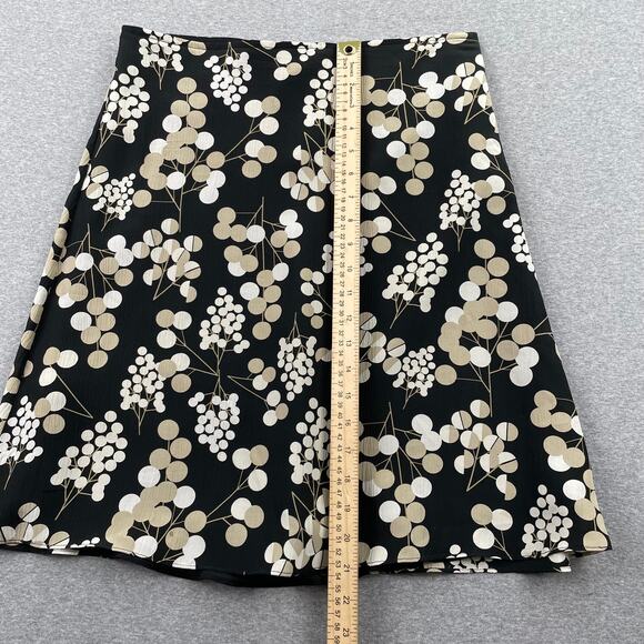 Y2K VTG Mossimo Skirt Womens 8 Dark Floral 100% Silk Whimsigoth Cottagecore Boho - Picture 5 of 12